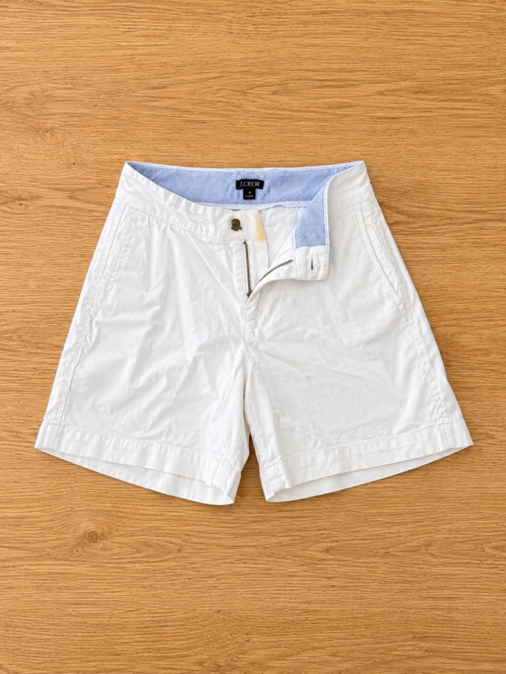 J Crew White Chino Shorts